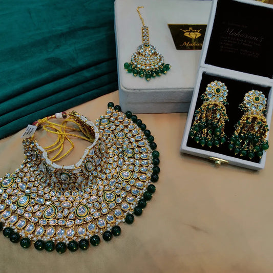 Kundan big choker necklace set